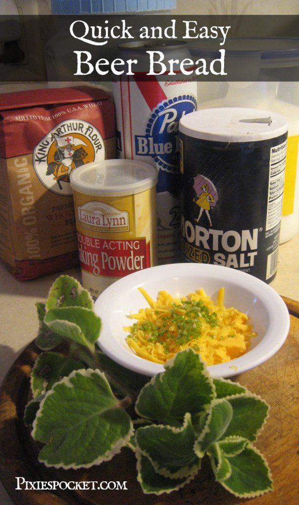 Quick and Easy Beer Bread recipes from Pixiespocket.com - use up leftover beer to make a versatile dough. Make it sweet or savory, however you like!