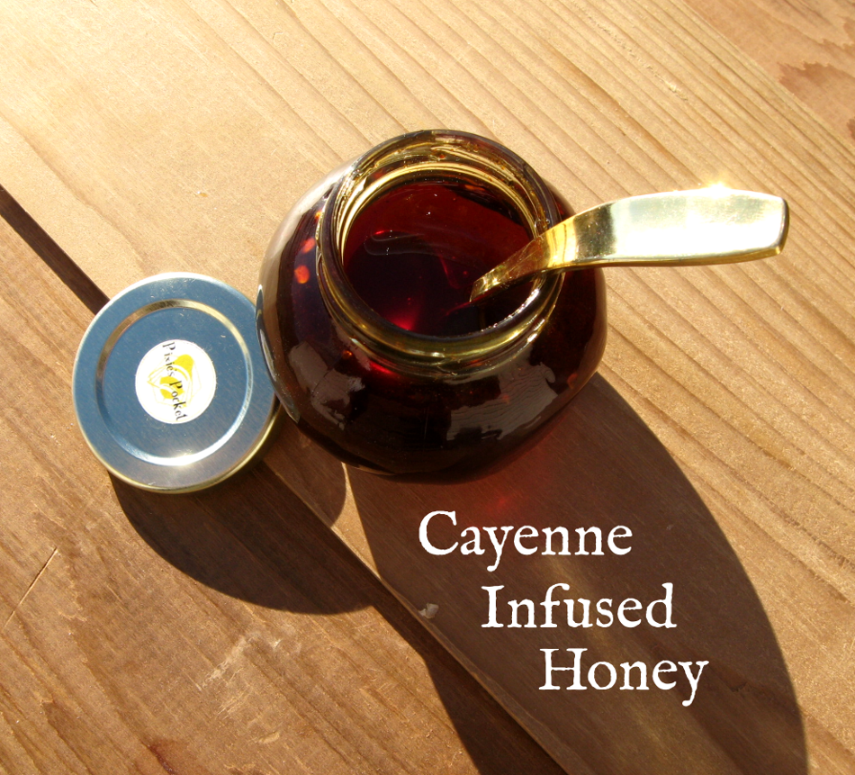 Cayenne Infused Honey by pixiespocket.com, as seen on keeping backyard bees