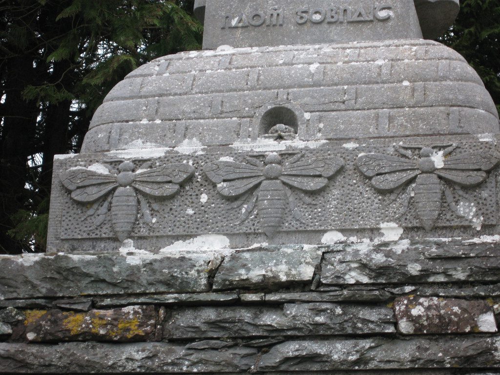 Bees detail on St. Gobnait Shrine ft. on pixiespocket.com