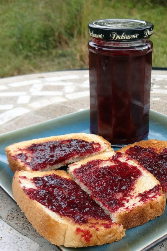 toast with Damson Plum & Muscadine Butter from pixiespocket.com