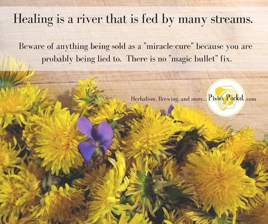 Healing is a river fed by many streams.