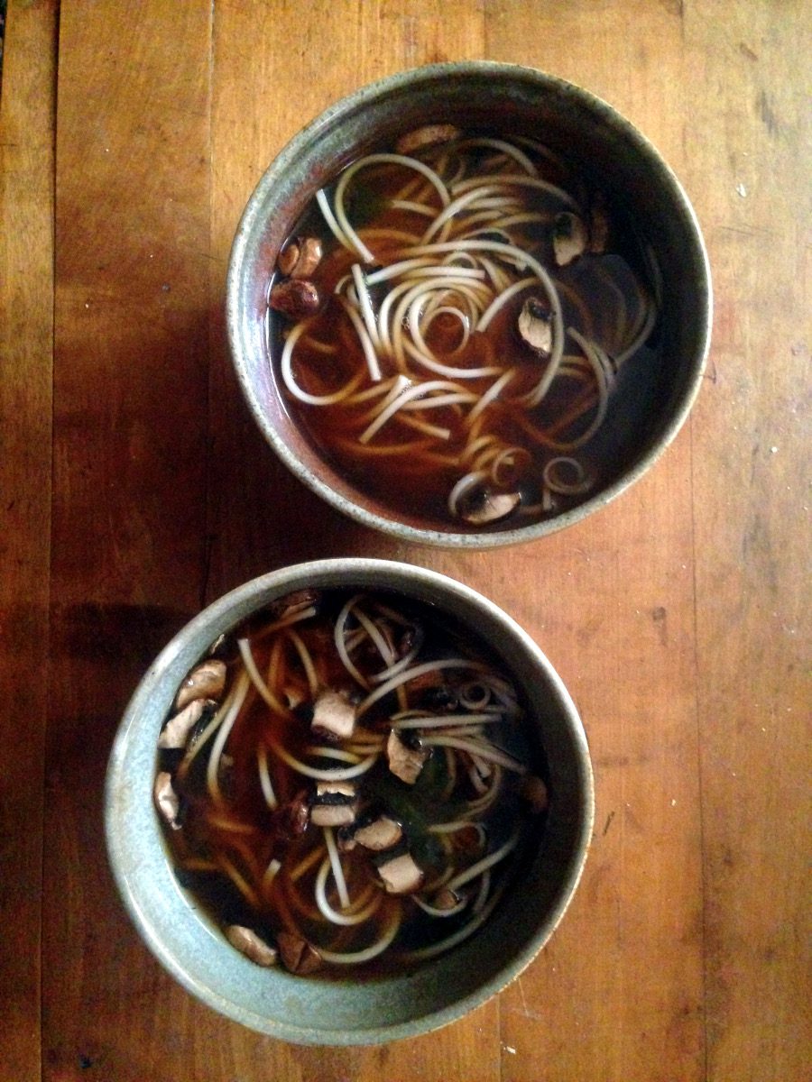 miso mushroom noodle soup: from pixiespocket.com and miso master miso! (giveaway valid through March 10, 2017)