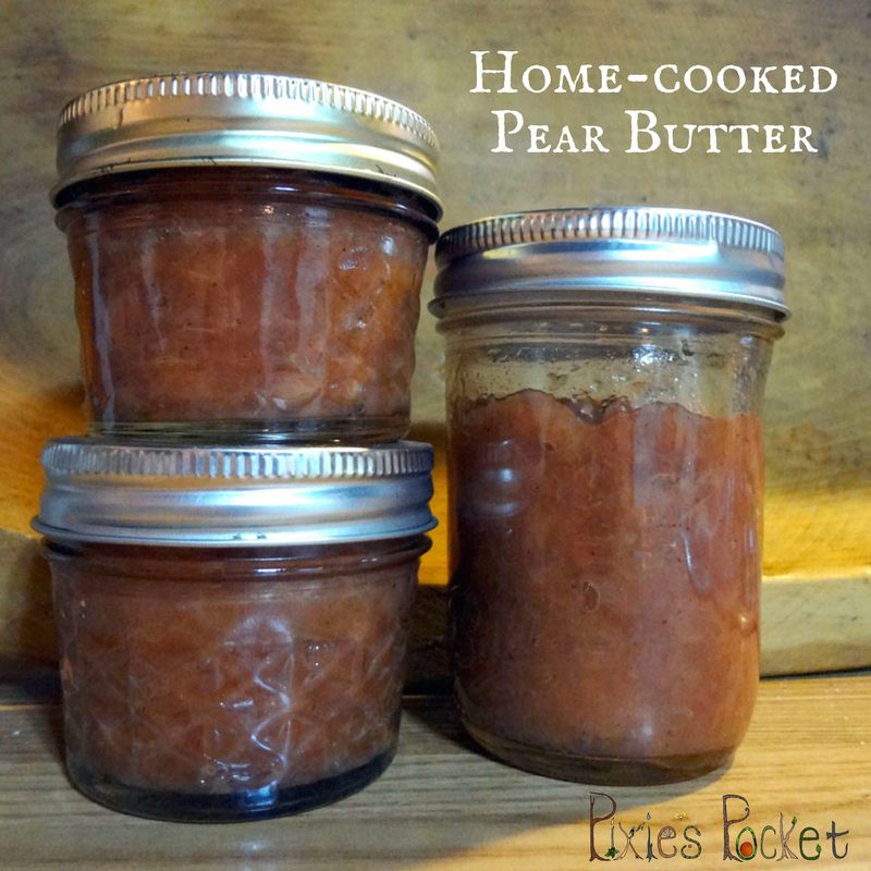 Pear Butter Recipe - a small batch from windfall fruit - pixiespocket.com