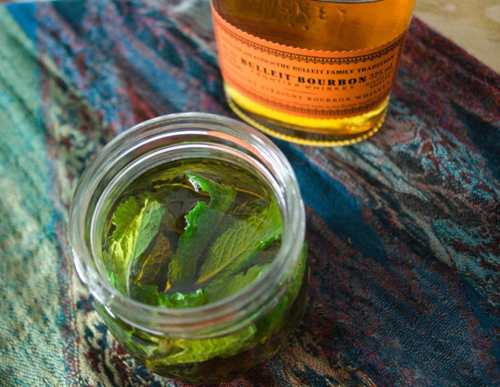 Herbal Hot Toddy with Mint-Infused Bourbon and Elderberry Cough & Cold Tea from Pixiespocket.com: Hot toddies can be deliciously simple, but with a few quick DIY projects, you can make it a little better! Try this toddy with mint-infused bourbon and an elderberry cough and cold infusion. Inspired by Grow Forage Cook Ferment's new book, Healing Herbal Infusions!