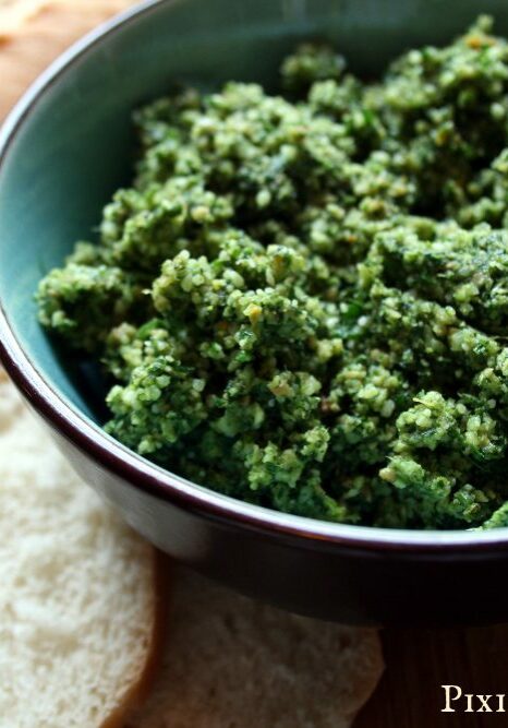 Wild Greens Pesto Recipe on pixiespocket.com