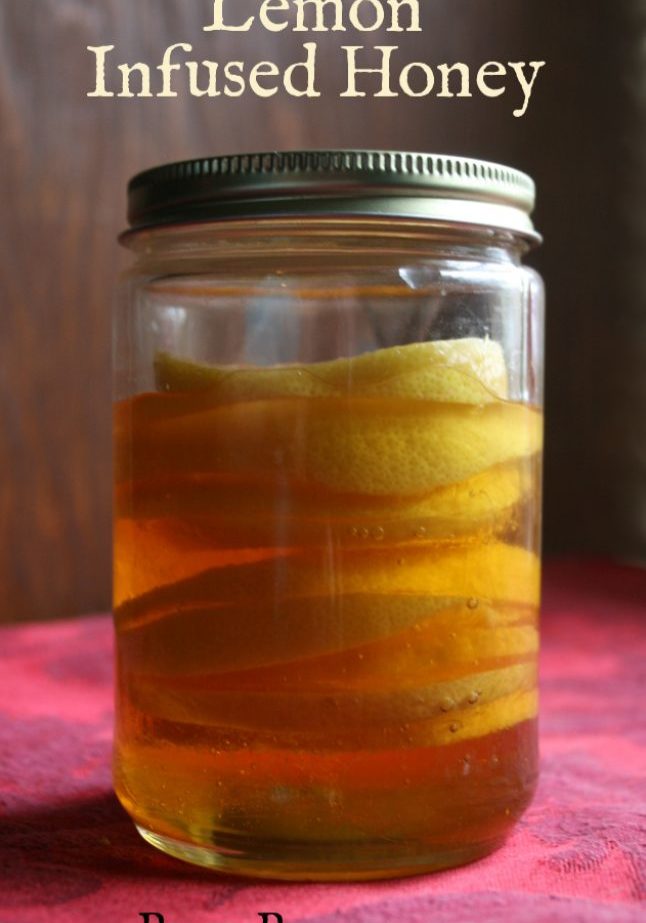 lemon infused honey recipe from pixiespocket.com